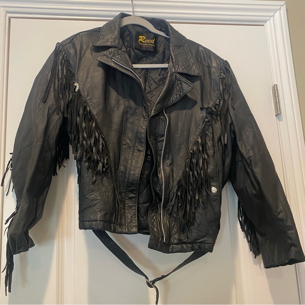 Jacket, Vintage Leather w/Fringe